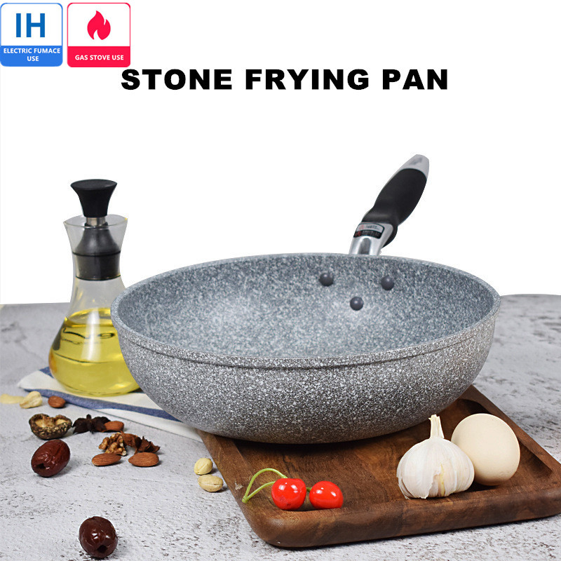 Home Cooking Cookbook - Wajan penggorengan batu tahan lama, Set